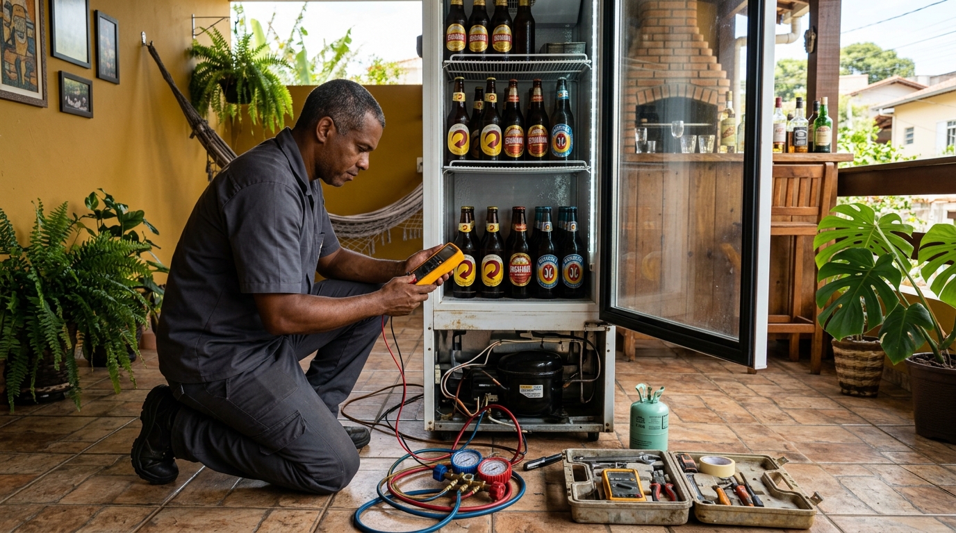 Conserto de placa eletrônica de cervejeira em Fortaleza‑CE